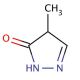 4-Methyl-2-pyrazolin-5-one (CAS 13315-23-6) - chemical structure image