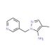 4-Methyl-2-pyridin-3-ylmethyl-2H-pyrazol-3-ylamine - chemical structure image