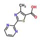 4-methyl-2-(pyrimidin-2-yl)-1,3-thiazole-5-carboxylic acid (CAS 34418-48-9) - chemical structure image
