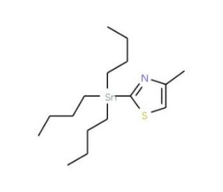4-Methyl-2-(tributylstannyl)-1,3-thiazole (CAS 251635-59-3) - chemical structure image