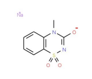 4-Methyl-2H-1,2,4-benzothiadiazin-3(4H)-one-1,1-dioxide sodium salt (CAS 42140-55-6) - chemical structure image