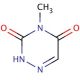 4-Methyl-2H-[1,2,4]triazine-3,5-dione (CAS 1627-30-1) - chemical structure image
