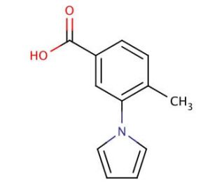 4-methyl-3-(1H-pyrrol-1-yl)benzoic acid - chemical structure image