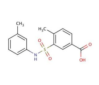 4-Methyl-3-m-tolylsulfamoyl-benzoic acid - chemical structure image
