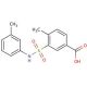 4-Methyl-3-m-tolylsulfamoyl-benzoic acid - chemical structure image