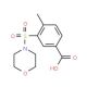 4-Methyl-3-(morpholine-4-sulfonyl)-benzoic acid (CAS 300383-08-8) - chemical structure image