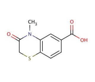 4-Methyl-3-oxo-3,4-dihydro-2H-1,4-benzothiazine-6-carboxylic acid - chemical structure image