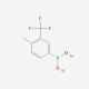 4-Methyl-3-trifluoromethyl-phenylboronic acid (CAS 947533-94-0) - chemical structure image