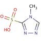 4-methyl-4H-1,2,4-triazole-3-sulfonic acid (CAS 29982-43-2) - chemical structure image