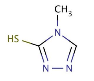 4-Methyl-4H-1,2,4-triazole-3-thiol (CAS 24854-43-1) - chemical structure image