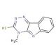 4-methyl-4H-[1,2,4]triazino[5,6-b]indole-3-thiol - chemical structure image