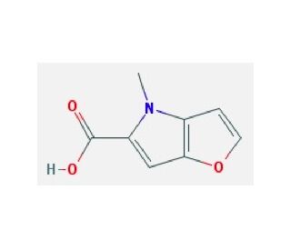 4-Methyl-4H-furo[3,2-b]pyrrole-5-carboxylic acid (CAS 117613-30-6) - chemical structure image