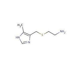 4-Methyl-5-[(2-aminoethyl)thiomethyl]imidazole Dihydrochloride (CAS 38603-72-4) - chemical structure image