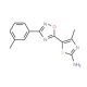 4-Methyl-5-[3-(3-methylphenyl)-1,2,4-oxadiazol-5-yl]-1,3-thiazol-2-amine (CAS 937681-19-1) - chemical structure image