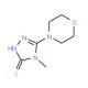 4-methyl-5-morpholin-4-yl-4H-1,2,4-triazole-3-thiol (CAS 926269-71-8) - chemical structure image