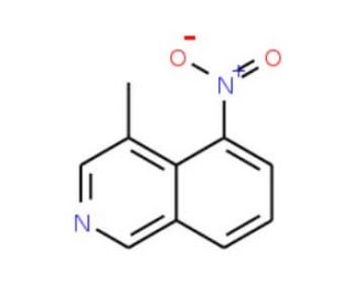 4-Methyl-5-nitroisoquinoline (CAS 194032-17-2) - chemical structure image