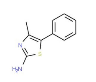 4-methyl-5-phenyl-1,3-thiazol-2-amine (CAS 28241-62-5) - chemical structure image
