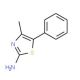 4-methyl-5-phenyl-1,3-thiazol-2-amine (CAS 28241-62-5) - chemical structure image