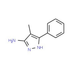 4-Methyl-5-phenyl-2H-pyrazol-3-ylamine (CAS 890014-38-7) - chemical structure image