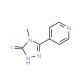 4-Methyl-5-(pyridin-4-yl)-4H-1,2,4-triazole-3-thiol (CAS 3652-32-2) - chemical structure image