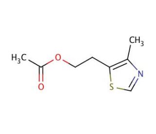 4-Methyl-5-thiazolylethyl acetate (CAS 656-53-1) - chemical structure image