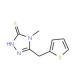 4-Methyl-5-(thien-2-ylmethyl)-4H-1,2,4-triazole-3-thiol (CAS 667435-87-2) - chemical structure image