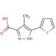 4-Methyl-5-thiophen-2-yl-2H-pyrazole-3-carboxylic acid - chemical structure image
