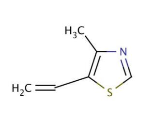 4-Methyl-5-vinylthiazole (CAS 1759-28-0) - chemical structure image