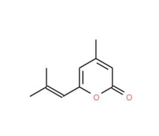 4-Methyl-6-(2-methyl-1-propen-1-yl)-2H-pyran-2-one (CAS 4394-72-3) - chemical structure image