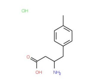 4-Methyl-L-beta-homophenylalanine hydrochloride (CAS 270062-95-8) - chemical structure image