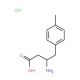 4-Methyl-L-beta-homophenylalanine hydrochloride (CAS 270062-95-8) - chemical structure image