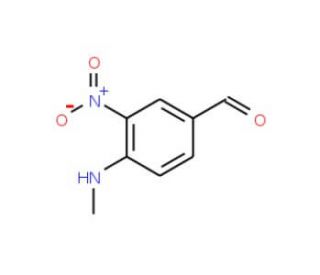 4-Methylamino-3-nitro-benzaldehyde (CAS 42564-41-0) - chemical structure image