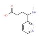 4-(Methylamino)-4-(3-pyridyl)butyric Acid (CAS 15569-99-0) - chemical structure image