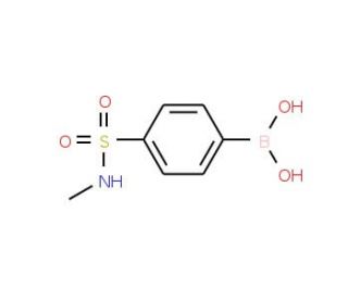 4-(Methylaminosulphonyl)benzene boronic acid (CAS 226396-31-2) - chemical structure image