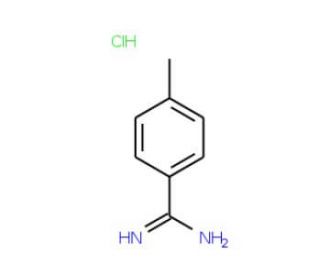 4-Methylbenzenecarboximidamide hydrochloride (CAS 6326-27-8) - chemical structure image