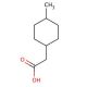 4-Methylcyclohexaneacetic acid, mixture of cis and trans (CAS 6603-71-0) - chemical structure image