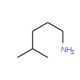 4-methylpentan-1-amine (CAS 5344-20-7) - chemical structure image