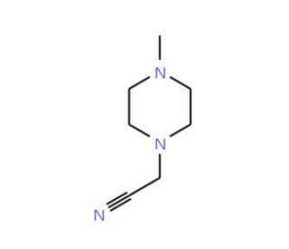 (4-methylpiperazin-1-yl)acetonitrile (CAS 874-77-1) - chemical structure image