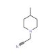 (4-Methylpiperidin-1-yl)acetonitrile - chemical structure image