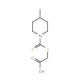 {[(4-methylpiperidin-1-yl)carbonothioyl]thio}acetic acid (CAS 6499-12-3) - chemical structure image