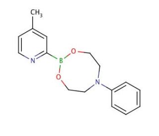 4-Methylpyridine-2-boronic acid N-phenyldiethanolamine ester (CAS 849100-03-4) - chemical structure image