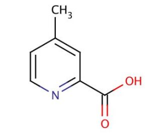4-Methylpyridine-2-carboxylic acid (CAS 4021-08-3) - chemical structure image
