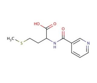 4-Methylsulfanyl-2-[(pyridine-3-carbonyl)-amino]-butyric acid - chemical structure image