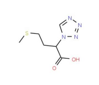 4-Methylsulfanyl-2-tetrazol-1-yl-butyric acid - chemical structure image