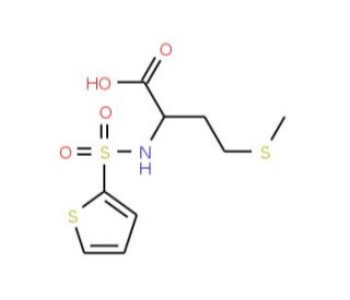 4-Methylsulfanyl-2-(thiophene-2-sulfonylamino)-butyric acid - chemical structure image