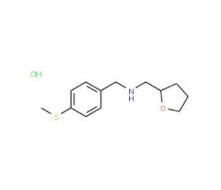 (4-Methylsulfanyl-benzyl)-(tetrahydro-furan-2-ylmethyl)-amine hydrochloride - chemical structure image