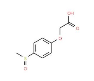 [4-(Methylsulfinyl)phenoxy]acetic acid - chemical structure image