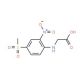 {[4-(methylsulfonyl)-2-nitrophenyl]amino}acetic acid (CAS 90558-40-0) - chemical structure image