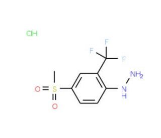 (4-Methylsulfonyl-2-trifluoromethyl)-phenylhydrazine hydrochloride - chemical structure image
