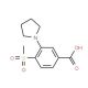 4-Methylsulfonyl-3-(pyrrolidin-1-yl)benzoic acid (CAS 1000018-48-3) - chemical structure image